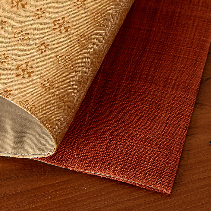 BAN INOUE　華わび裂ラナー　テーブルランナー 　さび朱