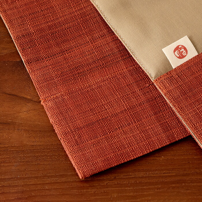 BAN INOUE　華わび裂ラナー　テーブルランナー 　さび朱