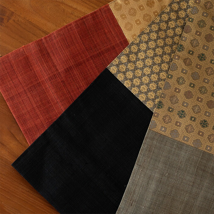 BAN INOUE　華わび裂ラナー　テーブルランナー 　さび朱