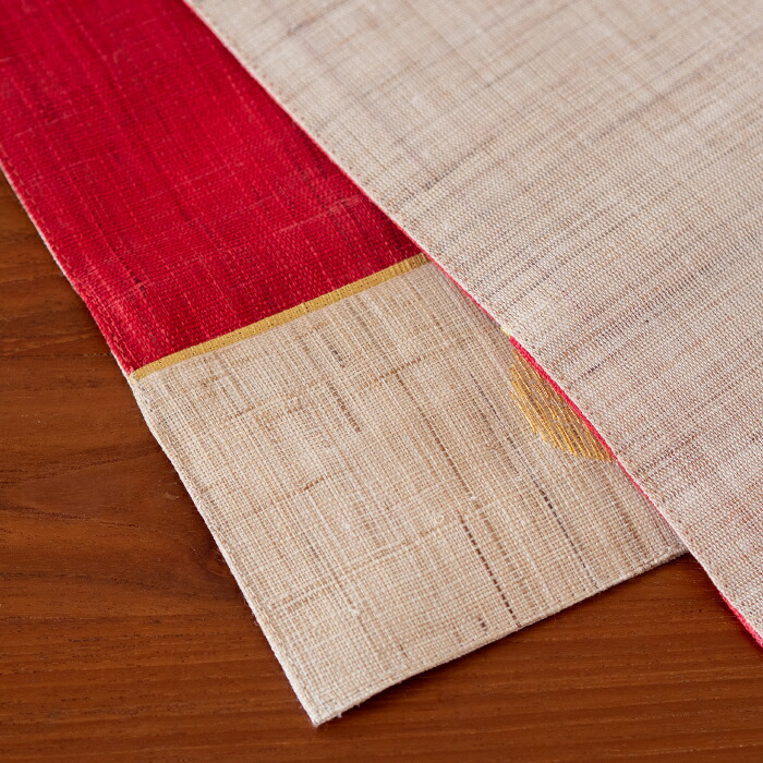 BAN INOUE　日の出ラナー　テーブルランナー 　赤