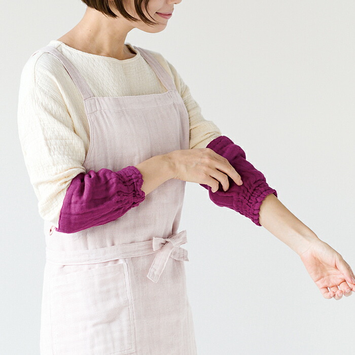 バンイノウエ　かやキッチンアームカバー　ぶどう　/　BAN INOUE