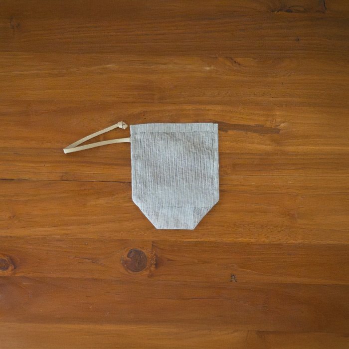 バンイノウエ　シンプルかや野菜袋　S　銀ねず　/　BAN INOUE