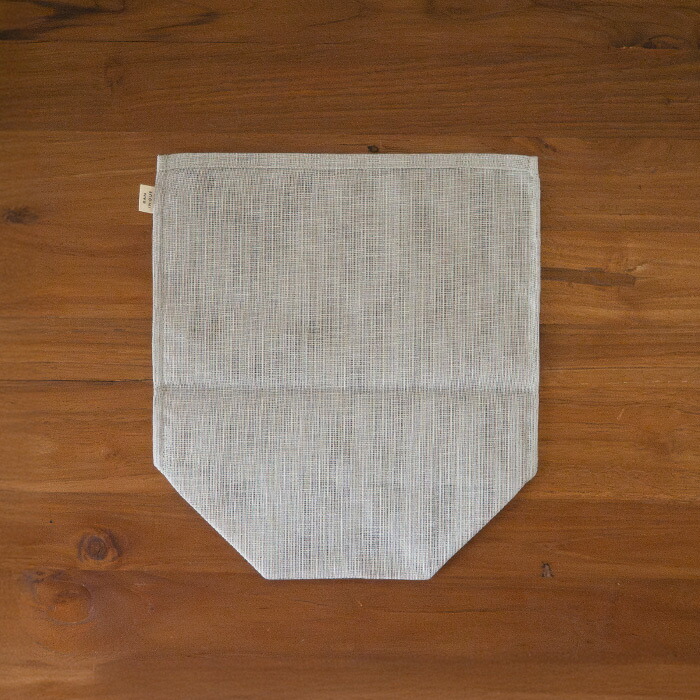 バンイノウエ　シンプルかや野菜袋　L　銀ねず　/　BAN INOUE