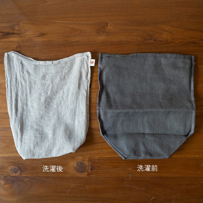 バンイノウエ　シンプルかや野菜袋　L　つるばみ　/　BAN INOUE