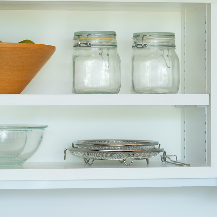 ビーワーススタイル　すっきり暮らす　盆ざる19・22cmセット　持ち上げフック付き