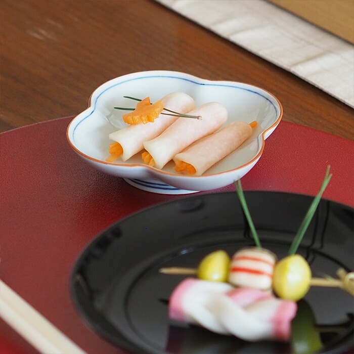 洸琳窯　吉文字　木甲皿　小