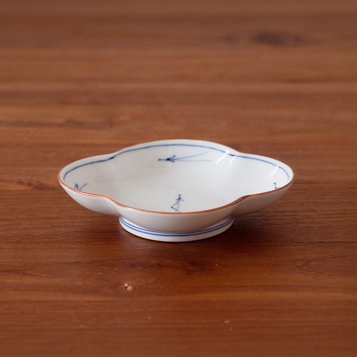 洸琳窯　松葉　木甲皿　小