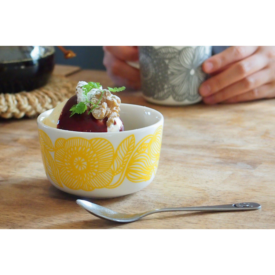 【取扱終了】マリメッコ　ボウル　250ml　クルイェンポルヴィ　イエロー　/　marimekko　Kurjenpolvi