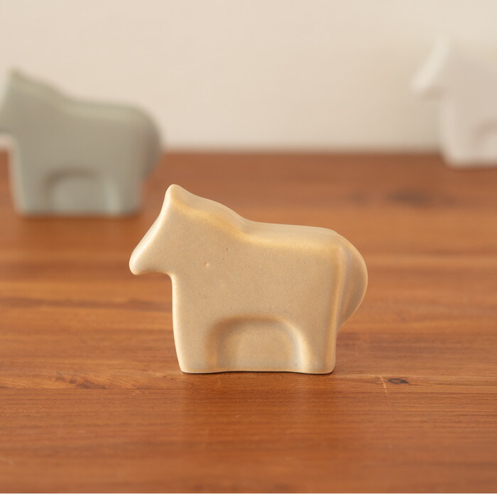 かもしか道具店　馬　ベージュ【クーポンプレゼント11/30まで】
