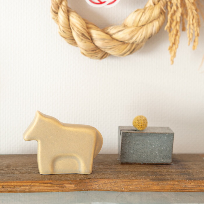 かもしか道具店　馬　ベージュ【クーポンプレゼント11/30まで】