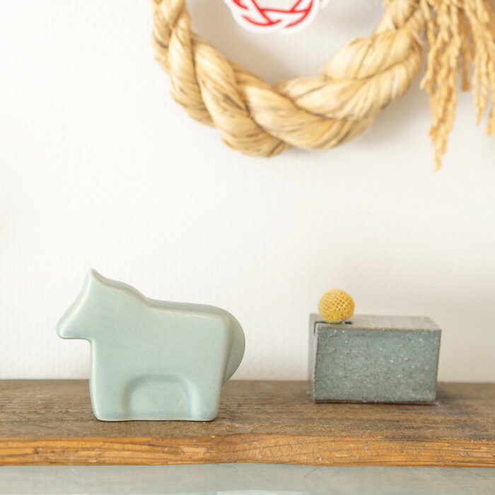 かもしか道具店　馬　ブルーグレー【クーポンプレゼント11/30まで】