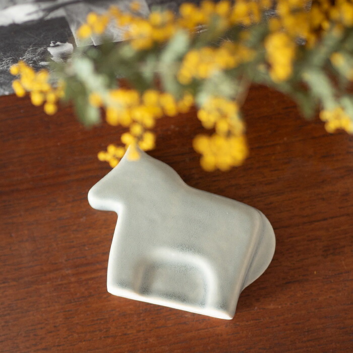 かもしか道具店　馬　ブルーグレー