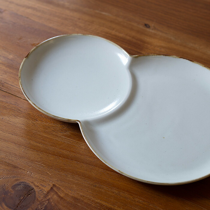 【発売記念10％OFF】【プロキッチンオリジナル】餃子皿　無地縁サビ　/　PROKITCHEN