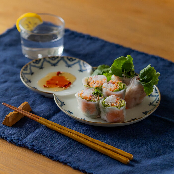 【発売記念10％OFF】【プロキッチンオリジナル】餃子皿　りんぼう　/　PROKITCHEN