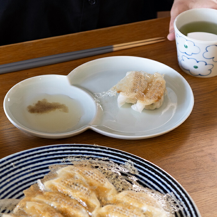 【発売記念10％OFF】【プロキッチンオリジナル】餃子皿　白磁　/　PROKITCHEN