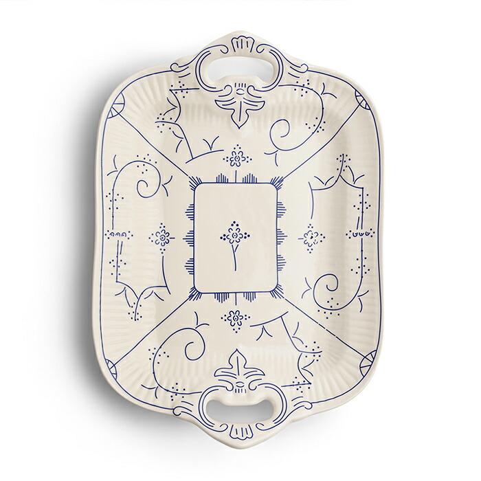 ロイヤルボッホ　コペンハーゲン　サービングディッシュ　30×23cm　/　ROYAL　BOCH　Copenhague