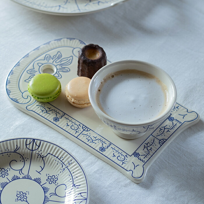 ロイヤルボッホ　コペンハーゲン　ブレッドプレート　25×15cm　/　ROYAL　BOCH　Copenhague