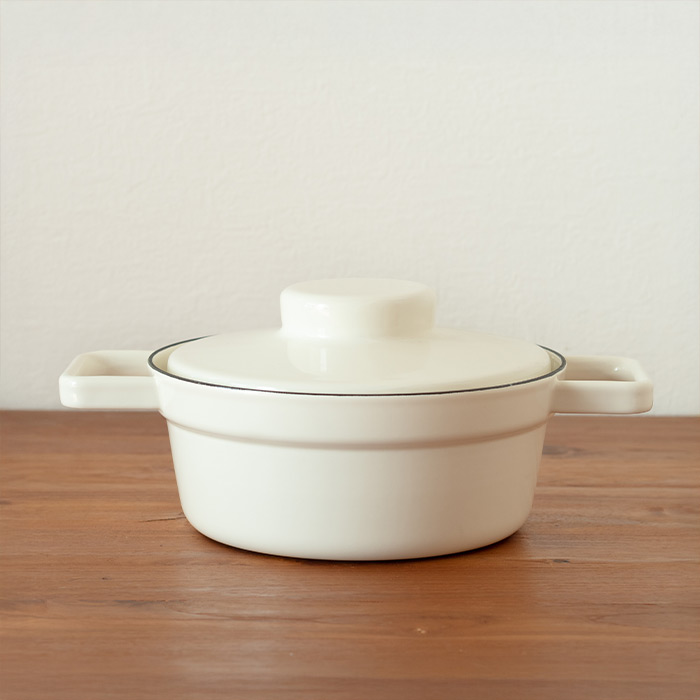 リース　アロマポット　キャセロール　20cm　ピュアホワイト　/　RIESS