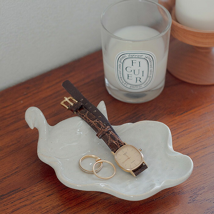 スタジオエム　スワン小皿　ブラン　/　STUDIO M