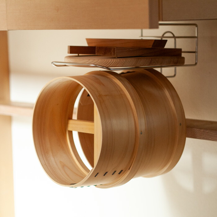 ヨシカワ　せいろも干せる吊り戸棚用引っ掛けラック