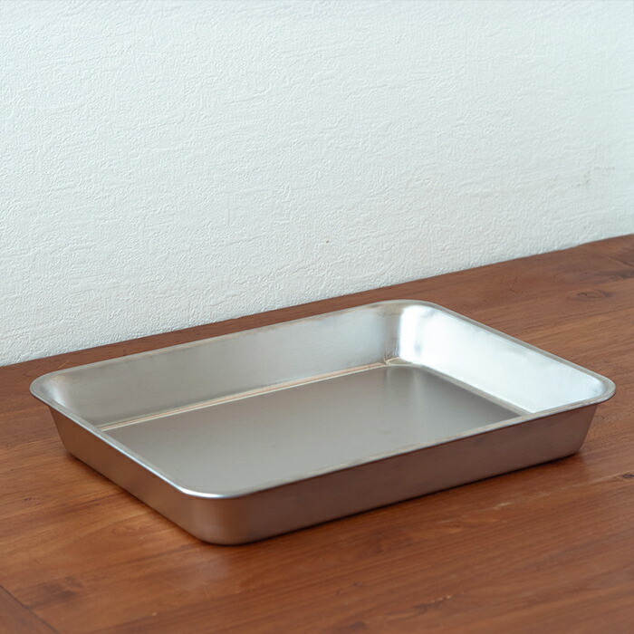 【ご予約：1月中旬以降配送予定】ヨシカワ　ステンレス浅型　角バット　15取（ツヤ消し仕上）