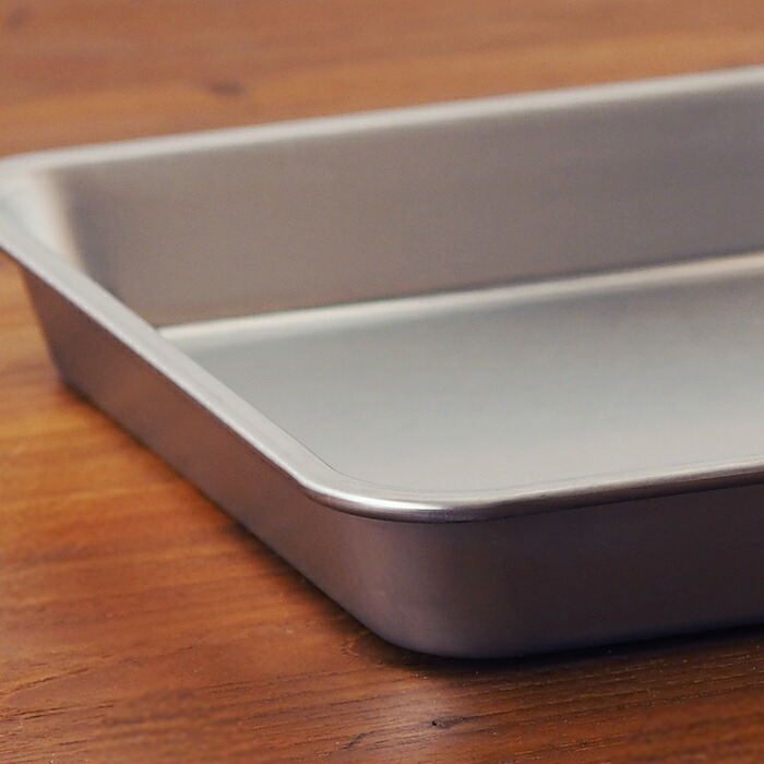 【ご予約：1月中旬以降配送予定】ヨシカワ　ステンレス浅型　角バット　15取（ツヤ消し仕上）