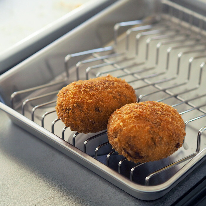 ■ヨシカワ　油切り名人　波型バットアミ＆角バット　21取セット