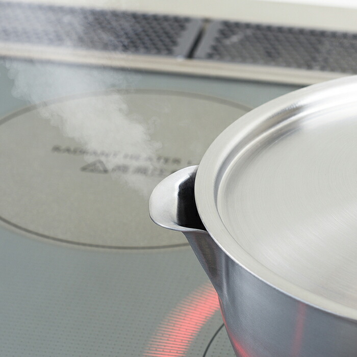 ヨシカワ　アイカタ　両口ステンレス雪平鍋18cm用蓋　/　aikata