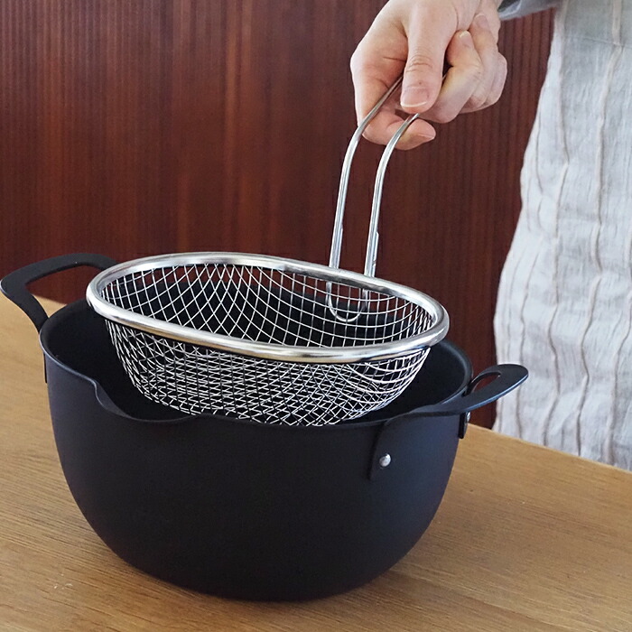 ヨシカワ　アイカタ　ステンレス揚げザル　/　aikata